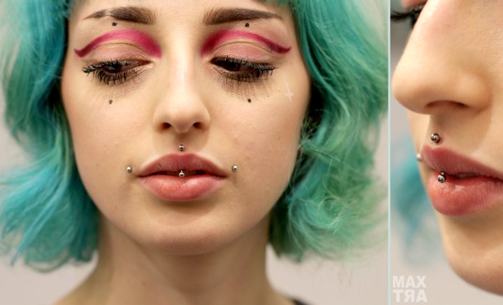 vertical labret collage