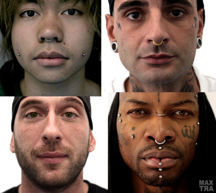 collage volti maschili